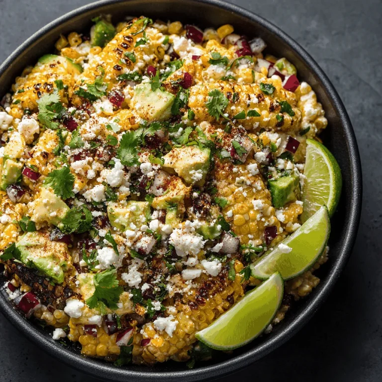 A delicious plate of Irresistible Mexican Street Corn Salad You Must Try