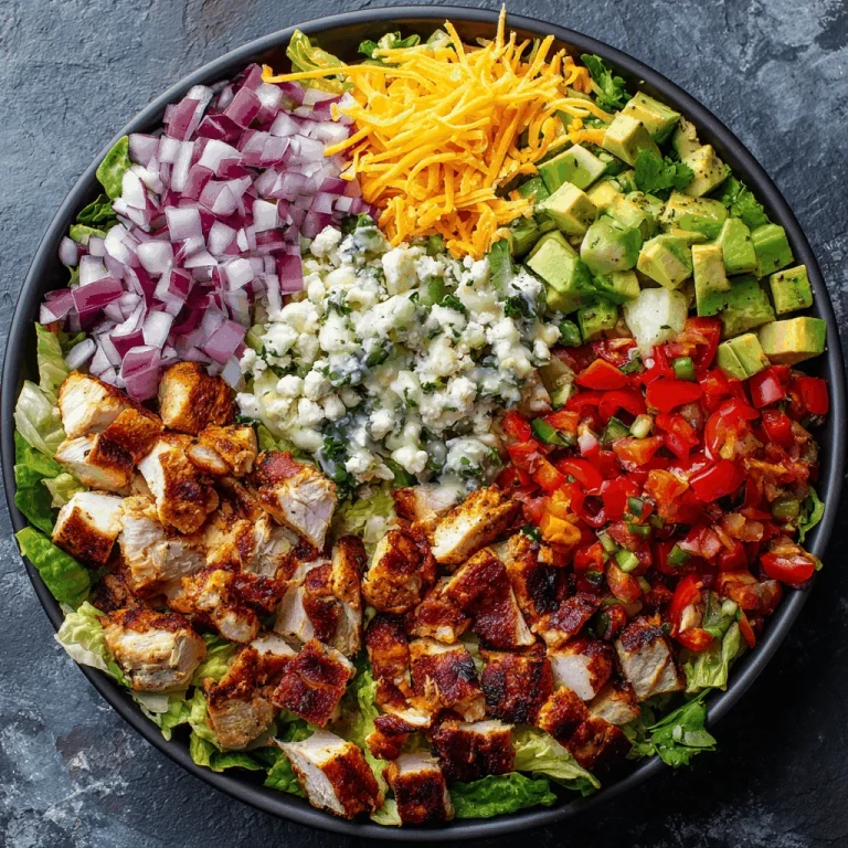 BBQ Chicken Chopped Salad in a white bowl.