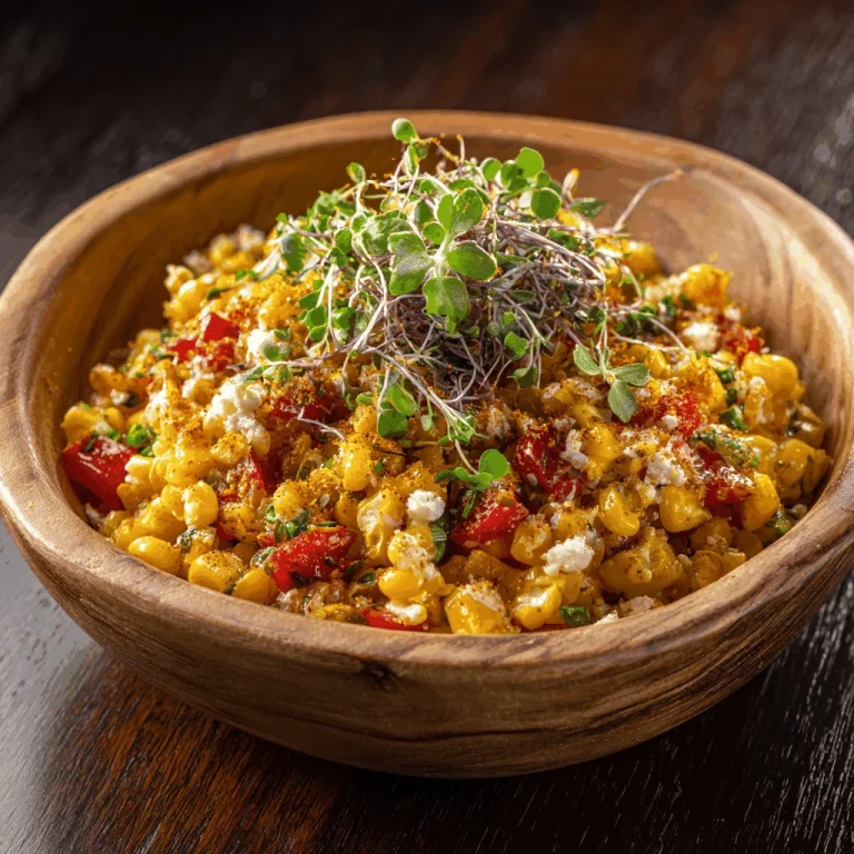 A delicious plate of Crack Corn Salad