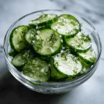 A delicious plate of Cucumber Dill Salad