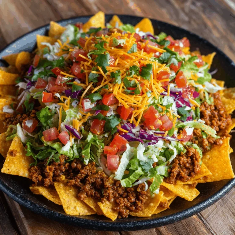 A delicious plate of Doritos Taco Salad Recipe