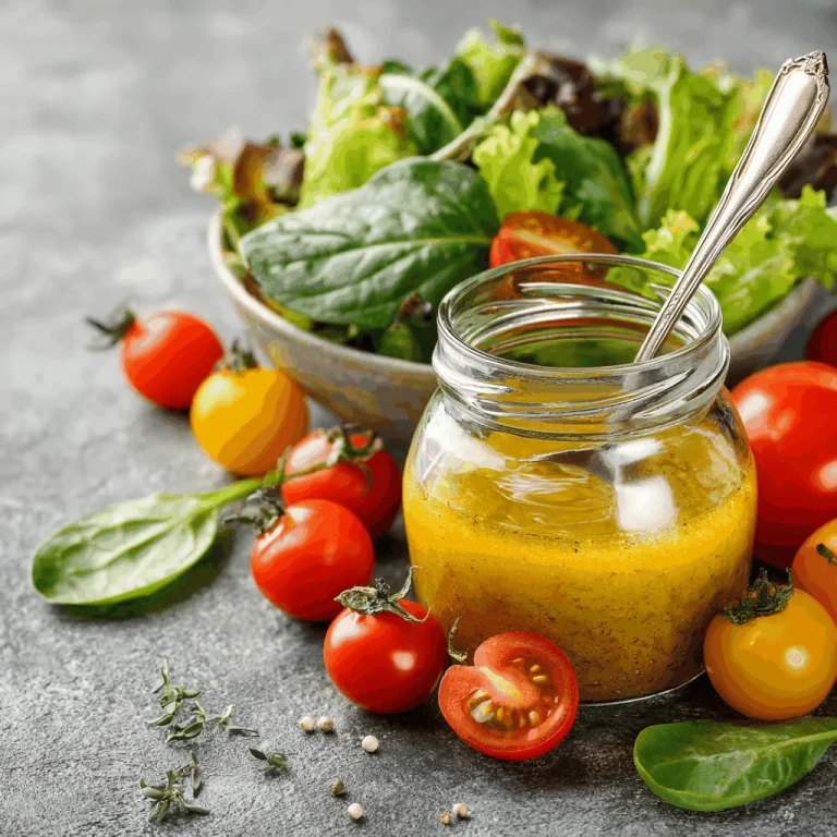A delicious plate of Healthy Dressing for Salad