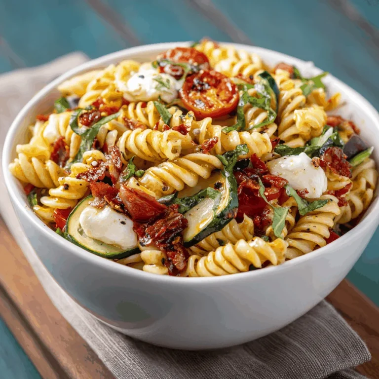 A delicious plate of Classic Italian Pasta Salad