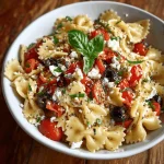 A delicious plate of Classic Italian Pasta Salad
