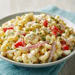 A delicious plate of Easy Macaroni Salad