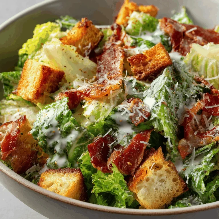 A delicious plate of Caesar Salad