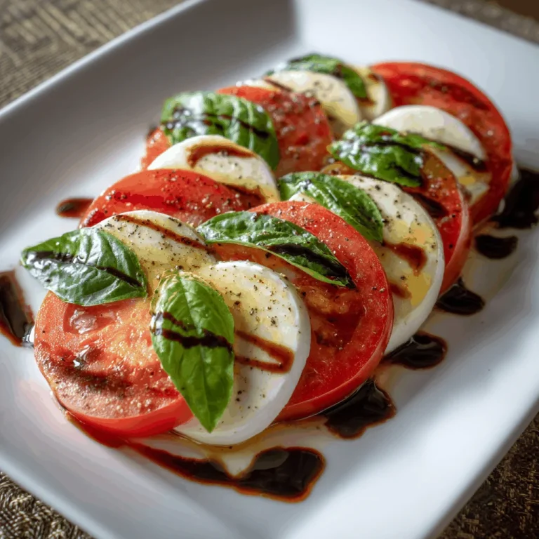 A delicious plate of Easy and Best Caprese Salad with Cherry Tomatoes Recipe