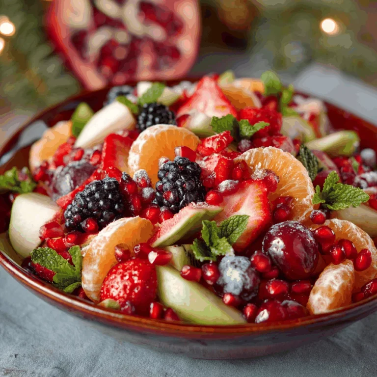 Celebrate the Season with My Colorful Christmas Fruit Salad