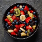 A delicious plate of Fruit Salad | Easy Recipe with Honey Lime Dressing! 🍯