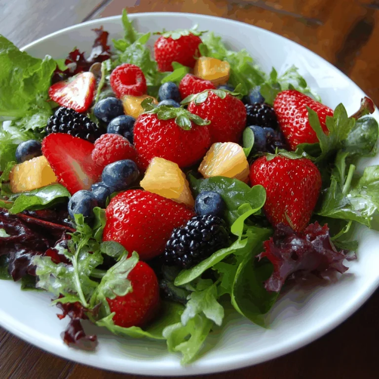 How to Make a Vibrant Mixed Greens Salad with Fruit