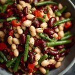 A delicious plate of Three Bean Salad