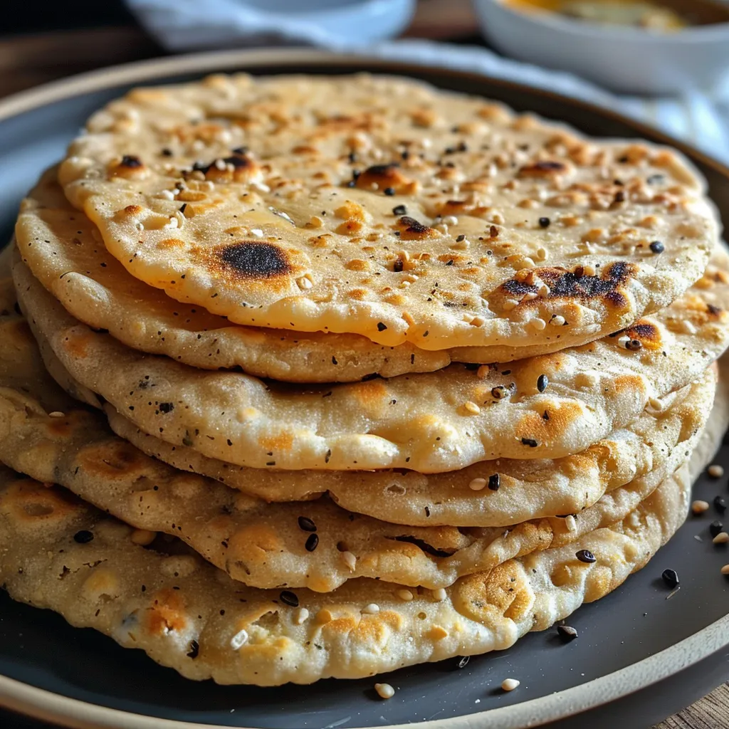 Juicy vegan chickpea flour flatbreads displayed enticingly, showing texture and color.