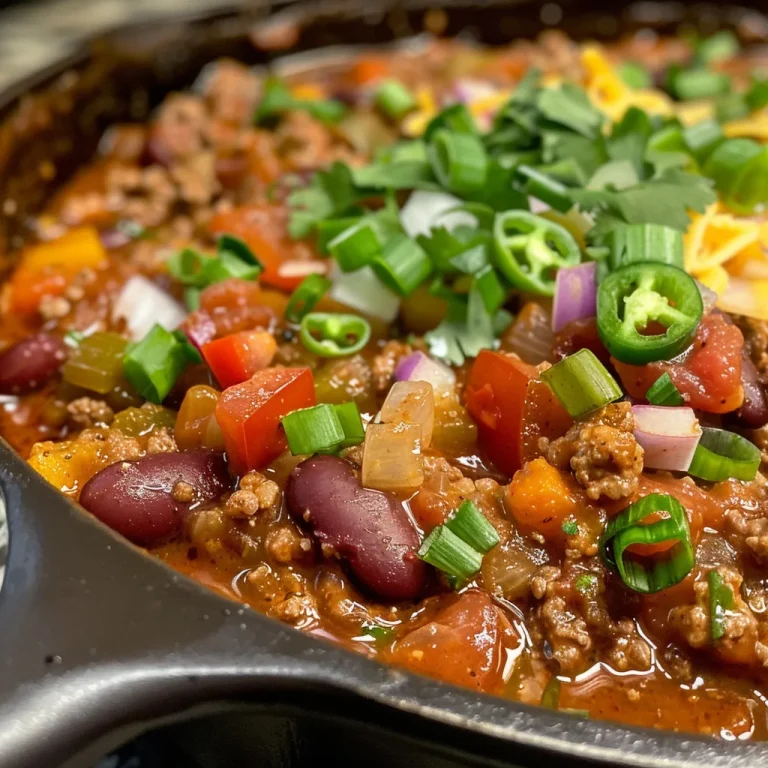 A close-up view of a bowl of Chili Con Carne with various toppings.
