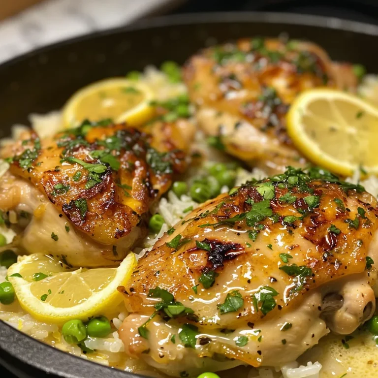 Zesty Lemon Butter Chicken: A Flavorful Feast in Every Bite! Close-up of juicy chicken coated in a rich lemon butter sauce.