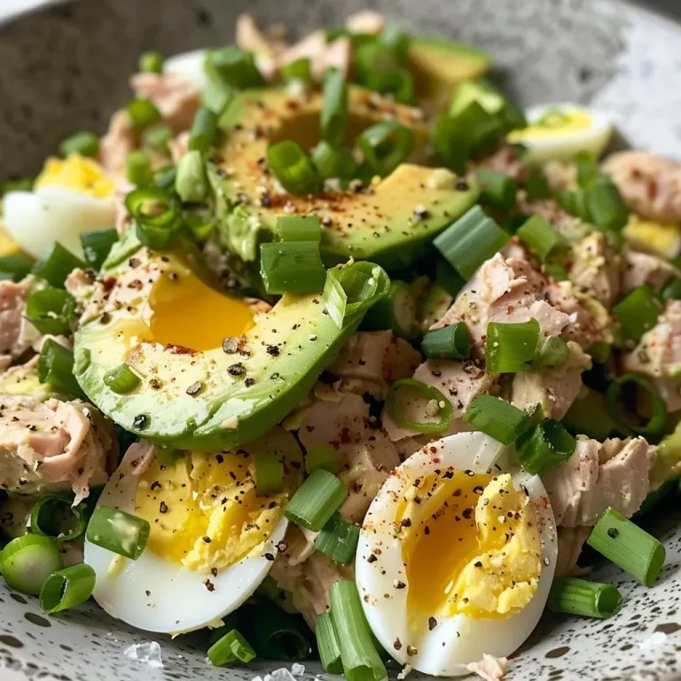 ['Close-up view of a vibrant avocado egg salad with cherry tomatoes in a bowl.', 'Side view of creamy avocado egg salad garnished with halved cherry tomatoes.', 'Fresh avocado egg salad featuring chopped eggs and colorful cherry tomatoes.', 'Delicious avocado egg salad with diced red onion and fresh dill, displayed with cherry tomatoes.']