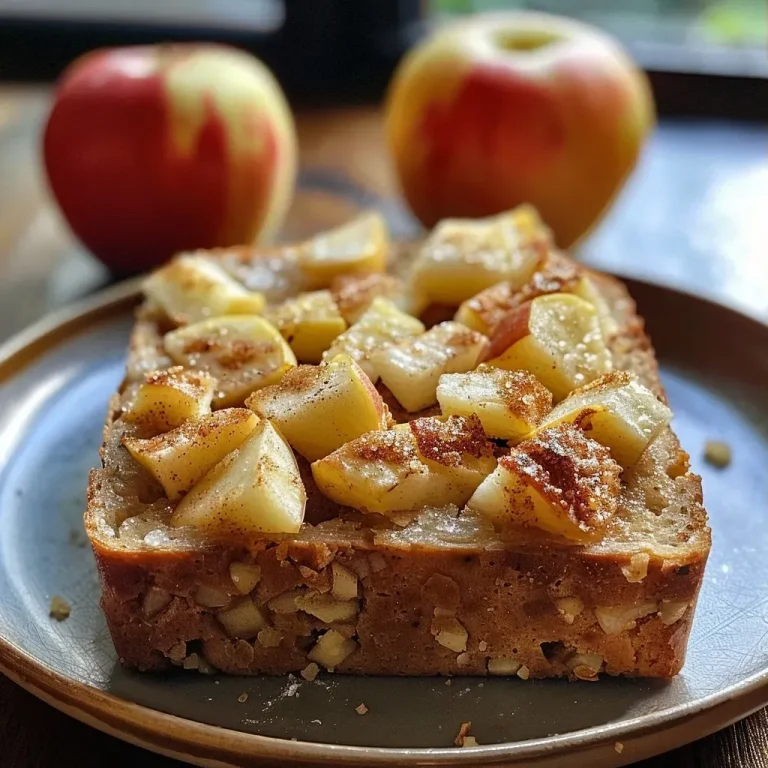 ['Close-up side view of apple cinnamon sourdough bread highlighting its crust and apple chunks.', 'Juicy apple cinnamon sourdough bread with a golden crust and visible apple pieces on the side.', 'Detailed side shot of freshly baked apple cinnamon sourdough bread showing texture and ingredients.', 'Close-up image of apple cinnamon sourdough loaf showcasing its soft interior and brown sugar crust.']