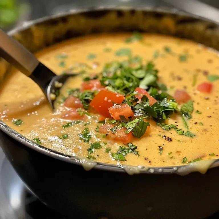 ['Close-up view of creamy queso dip garnished with fresh cilantro and diced tomatoes.', 'Side view of delicious, melted queso cheese in a bowl, showcasing its smooth texture and vibrant colors.', 'Appetizing queso dip with diced green chiles, served warm in a rustic bowl.', 'Indulgent cheese dip with visible garlic and tomato pieces, set against a blurred background.']
