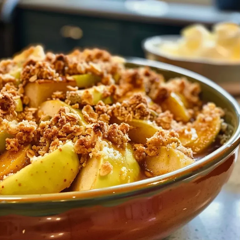 ['Close-up view of a Cardamom and Fennel Seed Browned Butter Apple Crumble topped with caramelized white chocolate.', 'Side view of a freshly baked apple crumble showcasing golden-brown crust and chunks of caramelized white chocolate.', 'Juicy apple crumble in a serving dish, garnished with white chocolate pieces and a sprinkle of spices.', 'Detailed shot capturing the layers of apple filling and crumb topping in a delicious apple crumble dessert.']