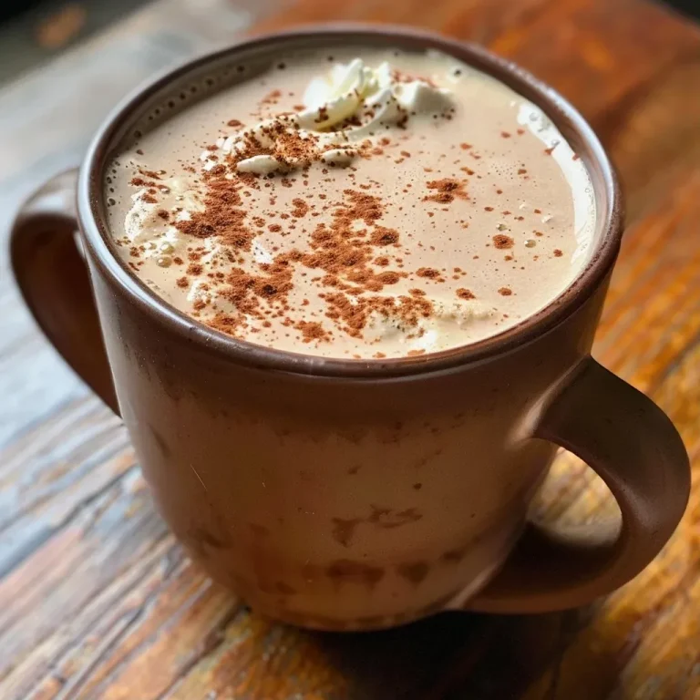 ['A close-up side view of a rich, creamy Chai-Spiced Hot Chocolate in a rustic mug.', 'A luscious Chai-Spiced Hot Chocolate topped with coconut whipped cream and marshmallows.', 'A vibrant cup of Chai-Spiced Hot Chocolate, showcasing the frothy texture and spices.', 'A side view of Chai-Spiced Hot Chocolate, highlighting its creamy consistency and aromatic toppings.']