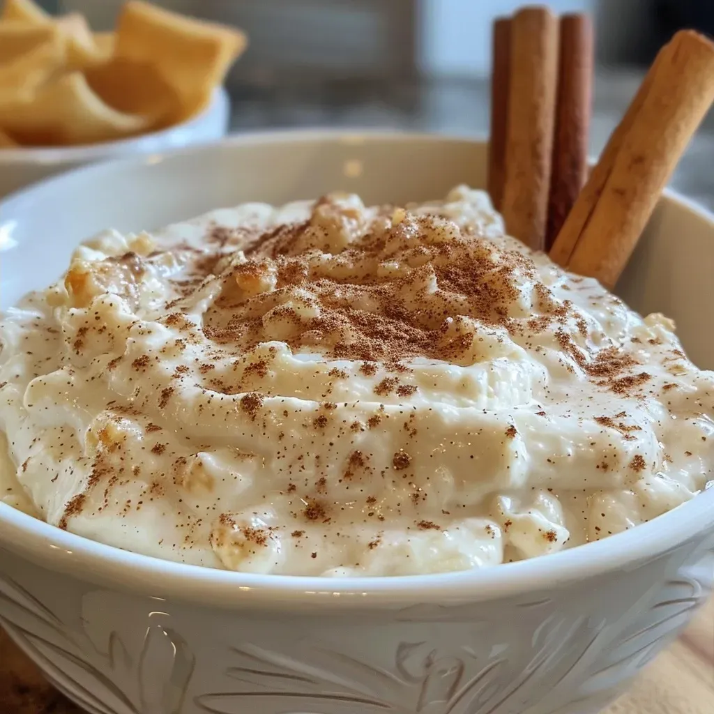 ['Creamy cinnamon cheesecake dip in a bowl, garnished with a sprinkle of cinnamon.', 'Close-up view of a rich cinnamon cheesecake dip with a smooth texture.', 'Bowl of cinnamon cheesecake dip with cream cheese visible and a buttery sheen.', 'Side view of a decadent cinnamon cheesecake dip showcasing its creamy consistency.']