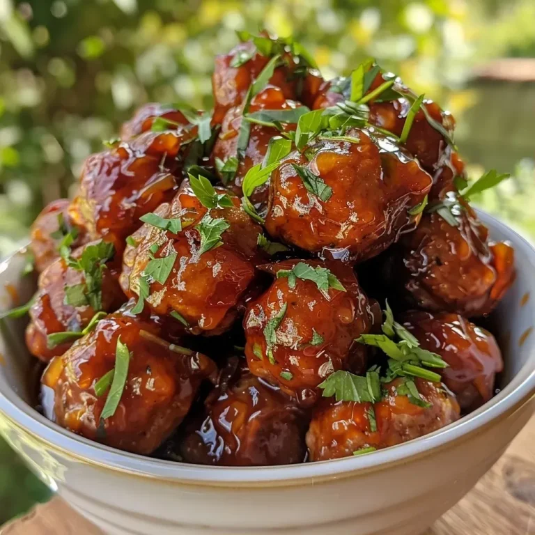 ['Close-up view of juicy cocktail meatballs on a plate, glistening with sauce.', 'Side profile of delicious cocktail meatballs, coated in a rich chili sauce.', 'Appetizing photo of cocktail meatballs with a shiny glaze, served in a dish.', 'Tasty meatballs in a savory sauce, showcased in a close-up view.']