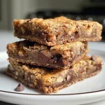 ['Close-up view of Heath Cookie Bars, showcasing their golden-brown color and chocolate chunks.', 'Side view of freshly baked Heath Cookie Bars with visible toffee bits and chocolate chips.', 'Detailed close-up of delicious Heath Cookie Bars, highlighting the texture and rich chocolate topping.', 'Juicy Heath Cookie Bars displayed on a plate, emphasizing their chewy and crispy edges.']