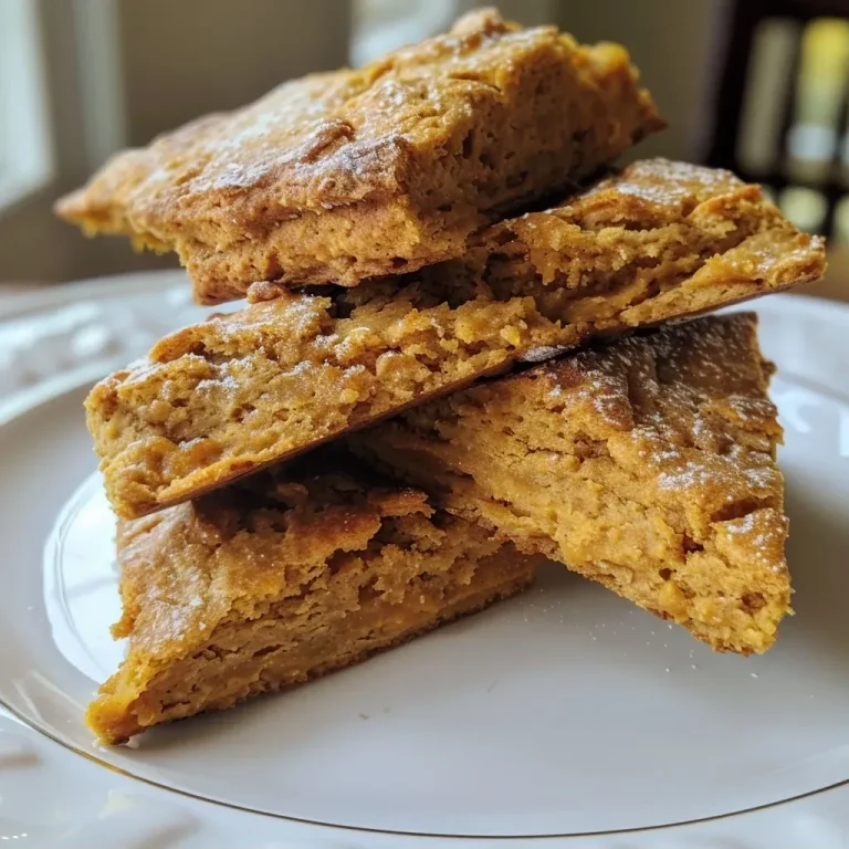 ['Close-up view of golden-brown Maple Pumpkin Scones with a textured surface.', 'Side view of freshly baked Maple Pumpkin Scones featuring a soft, inviting interior.', 'Delicious Maple Pumpkin Scones arranged on a rustic plate, emphasizing their flaky layers.', 'Juicy Maple Pumpkin Scones with a hint of maple glaze, presented on a wooden table.']