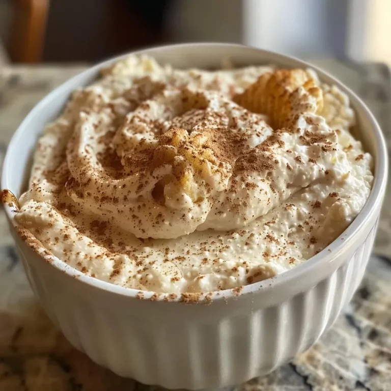 ['A close-up side view of a creamy, protein-packed churro cheesecake dip in a bowl, topped with a sprinkle of cinnamon.', 'A delicious serving of Protein Churro Cheesecake Dip with a smooth texture, garnished with cinnamon and a hint of sweetness.', 'A textured side view of Protein Churro Cheesecake Dip, showcasing its creamy consistency and enticing ingredients.', 'A mouth-watering bowl of Protein Churro Cheesecake Dip, highlighted by a side perspective revealing its richness and toppings.']