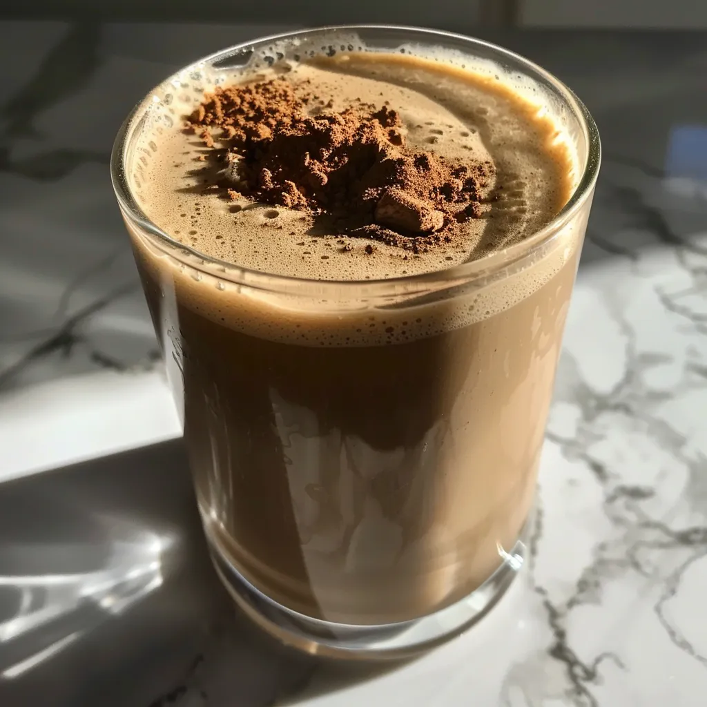 ['Close-up view of a creamy Protein Chai Latte in a clear glass with spices.', 'Side view of a frothy Protein Chai Latte with a sprinkle of cinnamon on top.', 'Iced Protein Chai Latte served in a glass with ice cubes and a straw.', 'Hot Protein Chai Latte with a warm, inviting appearance and ingredients visible.']