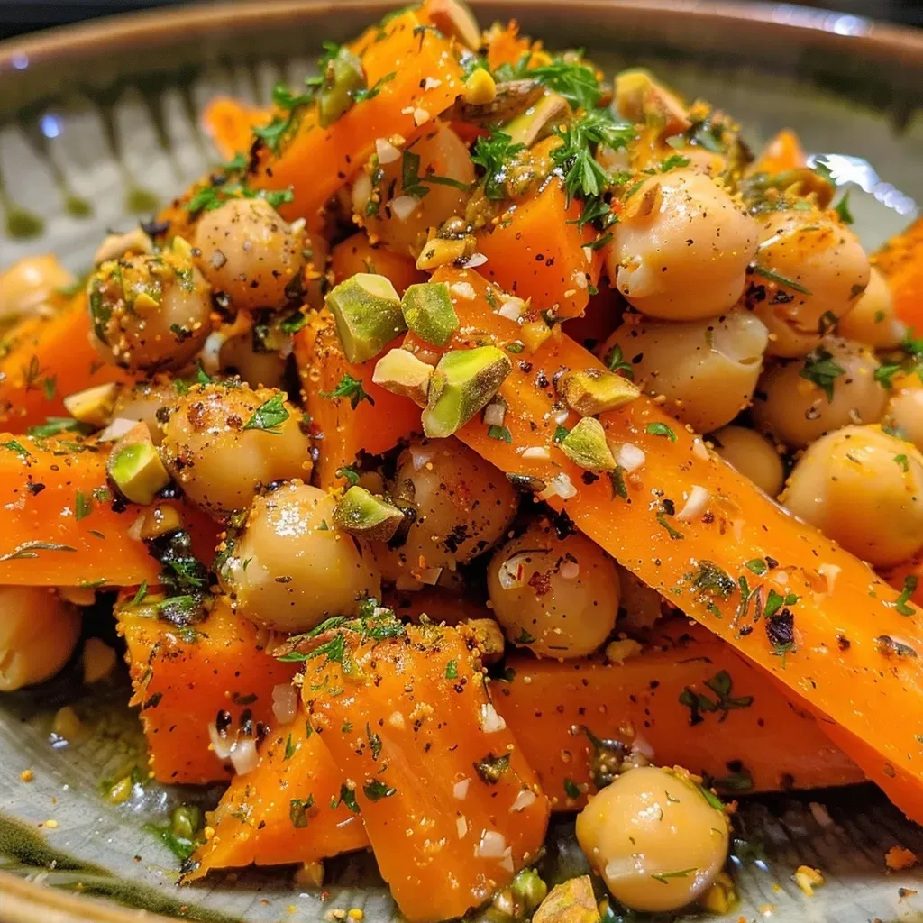 Baked Carrot and Chickpea Salad