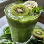 Easy Kiwi Spinach Green Smoothie for a Refreshing Energy Boost