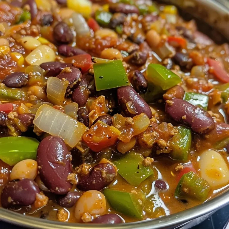 High Protein Vegetarian 3 Bean Chili
