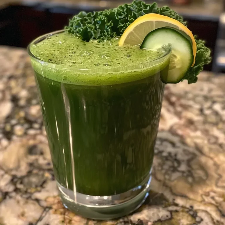 Keto Kale, Spinach, and Green Apple Cleanse Juice