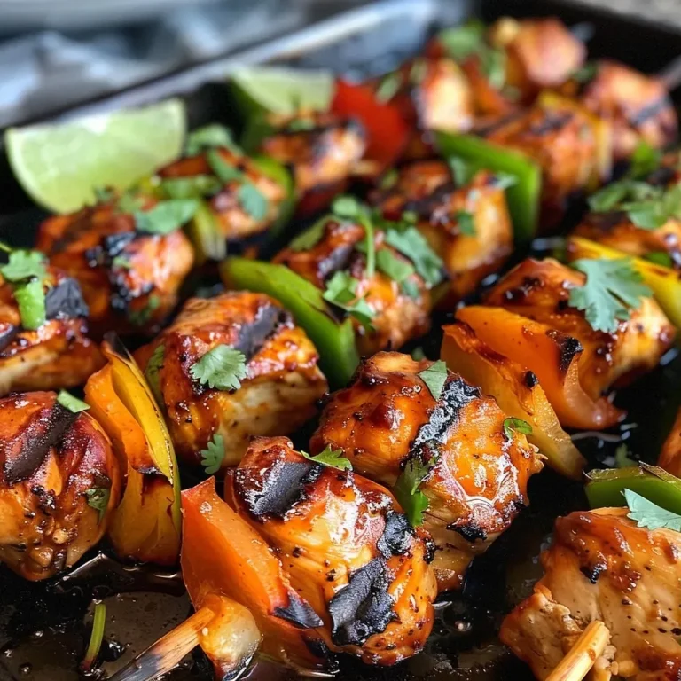 Mexican Barbecue Chicken Skewers