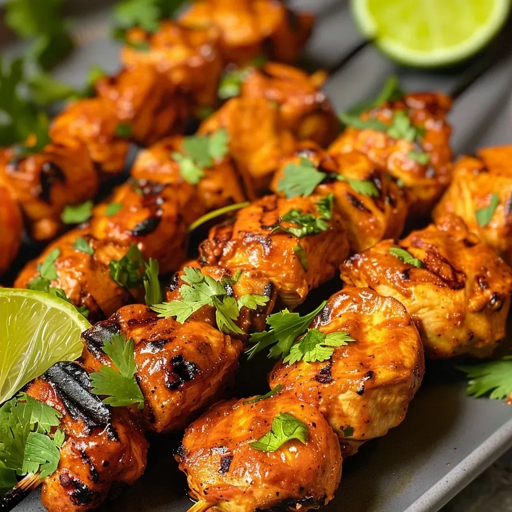 Mexican Barbecue Chicken Skewers