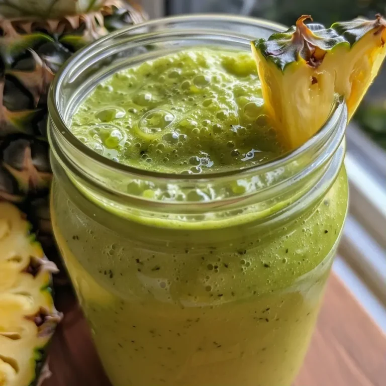 Pineapple and Kale Green Smoothie