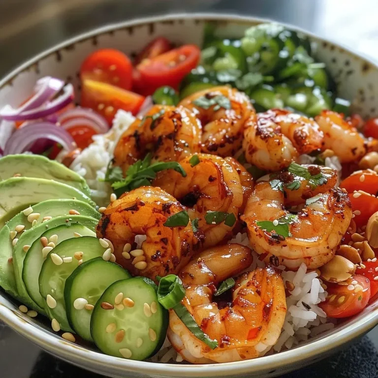 Fiery Flavor Fusion: Dive into the Spicy Shrimp and Avocado Rice Bowl Adventure! Spicy Shrimp and Avocado Rice Bowl