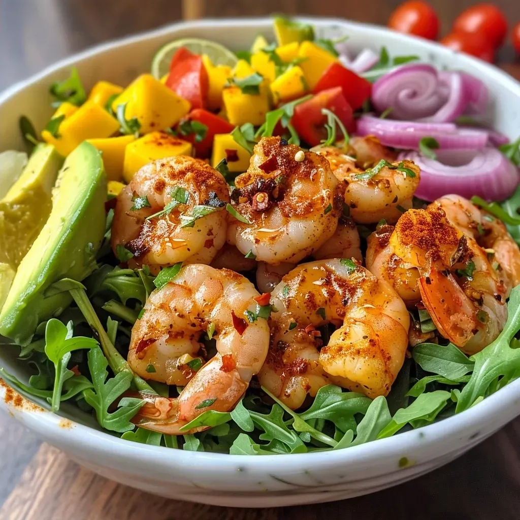 Spicy Shrimp Salad with Honey-Lime Dressing