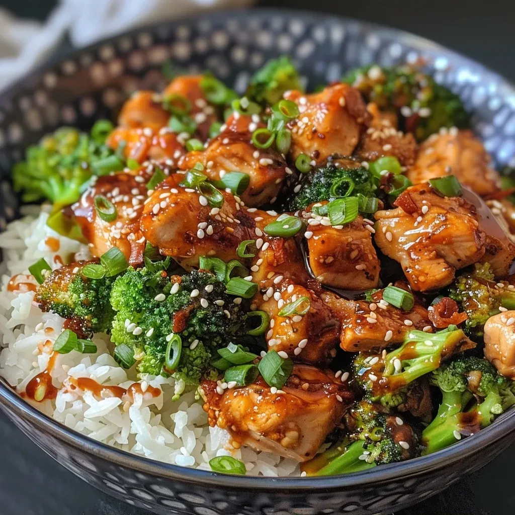 Sticky Chicken Bowls Recipe