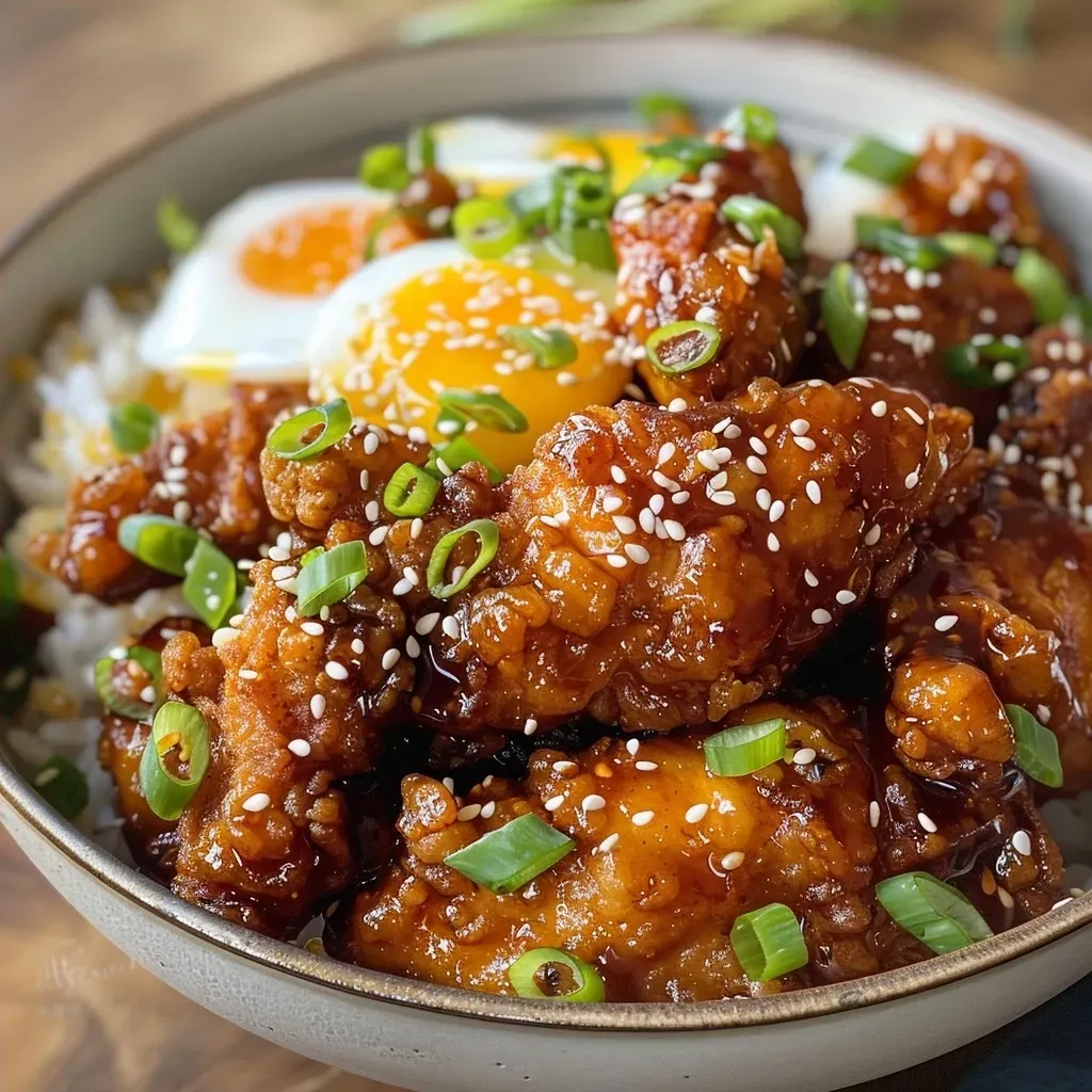 Sticky Korean Fried Chicken And Rice Bowls That Wow Every Time