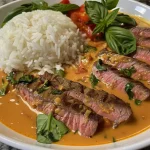 Thai Coconut Red Curry with Steak